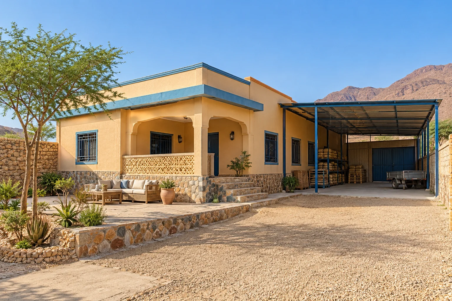 Family House in Borama Side View