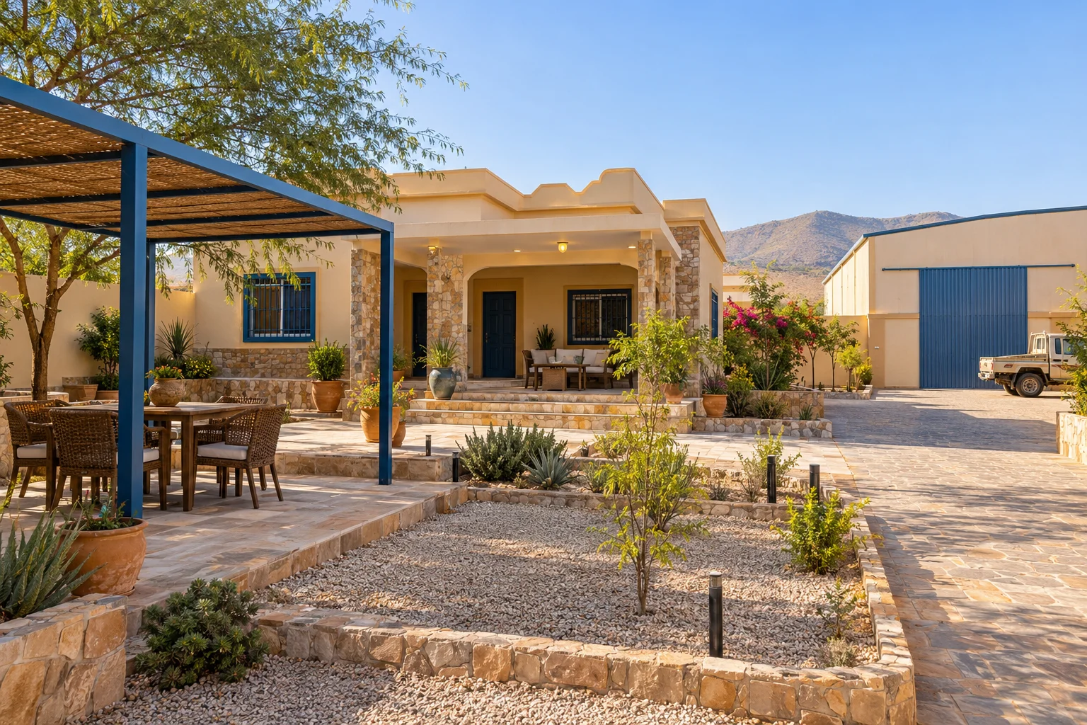 Modern Villa in Borama Backyard / Compound