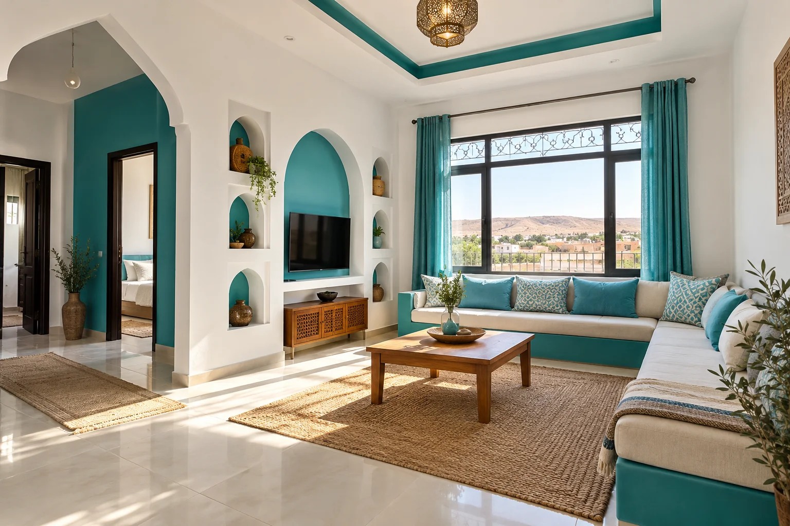 Modern Apartment in Burco Living Room