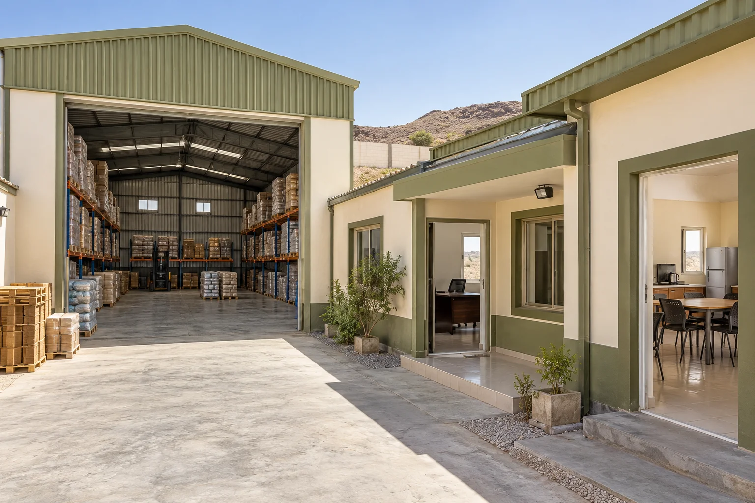 Business Warehouse in Hargeisa Office / Staff Area